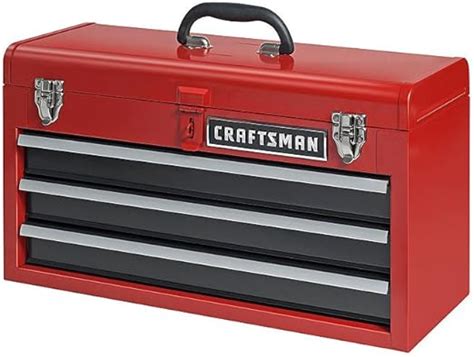 craftsman large 3 drawer metal tool.box|craftsman 3 tier tool chest.